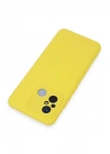 Mey İthalat®   Redmi 12C Kılıf Nano içi Kadife Silikon - Sarı