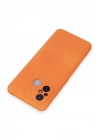 Mey İthalat®   Redmi 12C Kılıf Nano içi Kadife Silikon - Turuncu