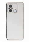 Mey İthalat®   Redmi 12C Kılıf Volet Silikon - Beyaz