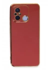 Mey İthalat®   Redmi 12C Kılıf Volet Silikon - Kırmızı