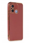 Mey İthalat®   Redmi 12C Kılıf Volet Silikon - Kırmızı