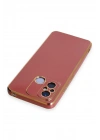 Mey İthalat®   Redmi 12C Kılıf Volet Silikon - Kırmızı