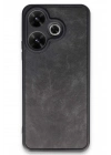 Mey İthalat®   Redmi 13 4G Kılıf Aras Deri Kapak - Siyah