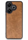 Mey İthalat®   Redmi 13 4G Kılıf Aras Deri Kapak - Taba