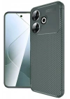 Mey İthalat®   Redmi 13 4G Kılıf Auto Focus Karbon Kapak - Koyu Yeşil