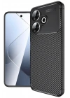 Mey İthalat®   Redmi 13 4G Kılıf Auto Focus Karbon Kapak - Siyah