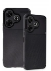 Mey İthalat®   Redmi 13 4G Kılıf Auto Focus Karbon Kapak - Siyah