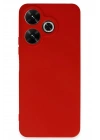 Mey İthalat®   Redmi 13 4G Kılıf First Silikon - Kırmızı
