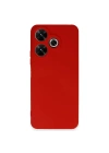 Mey İthalat®   Redmi 13 4G Kılıf First Silikon - Kırmızı