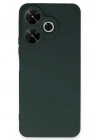 Mey İthalat®   Redmi 13 4G Kılıf First Silikon - Koyu Yeşil