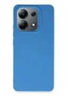 Mey İthalat®   Redmi 13 4G Kılıf First Silikon - Mavi