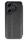 Mey İthalat®   Redmi 13 4G Kılıf Flip Cover - Siyah
