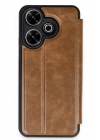 Mey İthalat®   Redmi 13 4G Kılıf Flip Cover - Taba