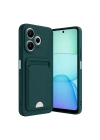 Mey İthalat®   Redmi 13 4G Kılıf Kelvin Kartvizitli Silikon - Koyu Yeşil