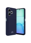 Mey İthalat®   Redmi 13 4G Kılıf Kelvin Kartvizitli Silikon - Lacivert