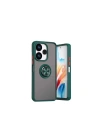 Mey İthalat®   Redmi 13 4G Kılıf Montreal Yüzüklü Silikon Kapak - Yeşil