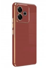 Mey İthalat®   Redmi 13 4G Kılıf Volet Silikon - Kırmızı