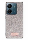 Mey İthalat®   Redmi 13C Bright Simli Kapak - Gold