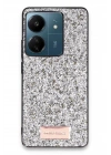 Mey İthalat®   Redmi 13C Bright Simli Kapak - Gümüş