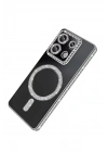 Mey İthalat®   Redmi 13C Joke Simli Magneticsafe Kılıf - Gümüş