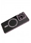 Mey İthalat®   Redmi 13C Joke Simli Magneticsafe Kılıf - Pembe