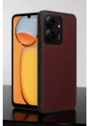 Mey İthalat®   Redmi 13C Kılıf Aras Deri Kapak - Bordo