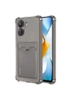 Mey İthalat®   Redmi 13C Kılıf Kart Şeffaf Silikon - Şeffaf