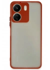 Mey İthalat®   Redmi 13C Kılıf Montreal Silikon Kapak - Kırmızı