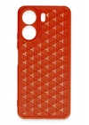 Mey İthalat®   Redmi 13C Kılıf Petek Silikon Kapak - Kırmızı