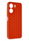 Mey İthalat®   Redmi 13C Kılıf Petek Silikon Kapak - Kırmızı
