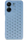 Mey İthalat®   Redmi 13C Kılıf Petek Silikon Kapak - Mavi