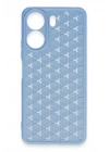 Mey İthalat®   Redmi 13C Kılıf Petek Silikon Kapak - Mavi