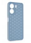 Mey İthalat®   Redmi 13C Kılıf Petek Silikon Kapak - Mavi