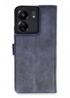 Mey İthalat®   Redmi 13C Kılıf Trend S Plus Kapaklı Kılıf - Lacivert
