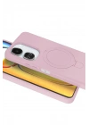 Mey İthalat®   Redmi 13C Regal Magsafe Standlı Kapak - Açık Pembe