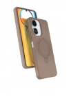Mey İthalat®   Redmi 13C Regal Magsafe Standlı Kapak - Çöl Titanyum