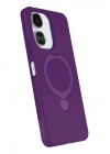 Mey İthalat®   Redmi 13C Regal Magsafe Standlı Kapak - Derin Mor