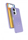 Mey İthalat®   Redmi 13C Regal Magsafe Standlı Kapak - Lila