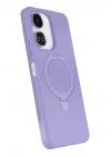 Mey İthalat®   Redmi 13C Regal Magsafe Standlı Kapak - Lila