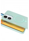 Mey İthalat®   Redmi 13C Regal Magsafe Standlı Kapak - Su Yeşili