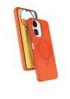 Mey İthalat®   Redmi 13C Regal Magsafe Standlı Kapak - Turuncu