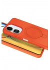 Mey İthalat®   Redmi 13C Regal Magsafe Standlı Kapak - Turuncu