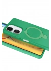 Mey İthalat®   Redmi 13C Regal Magsafe Standlı Kapak - Yeşil