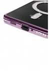 Mey İthalat®   Redmi 14C Joke Simli Magneticsafe Kılıf - Derin Mor