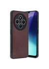 Mey İthalat®   Redmi 14C Kılıf Aras Deri Kapak - Bordo
