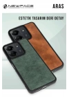 Mey İthalat®   Redmi 14C Kılıf Aras Deri Kapak - Siyah