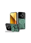 Mey İthalat®   Redmi 14C Kılıf Joy Lens Standlı Kapak - Koyu Yeşil