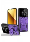 Mey İthalat®   Redmi 14C Kılıf Joy Lens Standlı Kapak - Mor