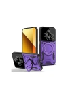Mey İthalat®   Redmi 14C Kılıf Joy Lens Standlı Kapak - Mor