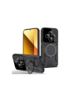 Mey İthalat®   Redmi 14C Kılıf Joy Lens Standlı Kapak - Siyah